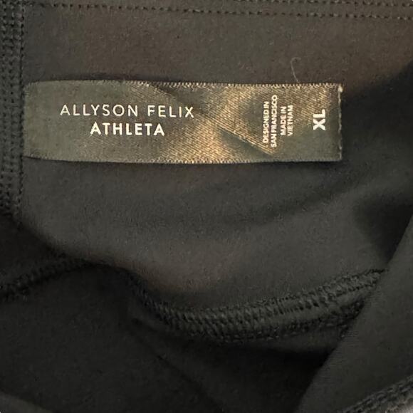 Alllyson Felix x Athleta Black Leggings Size XL Legend Mesh 599169‎ - Picture 8 of 11